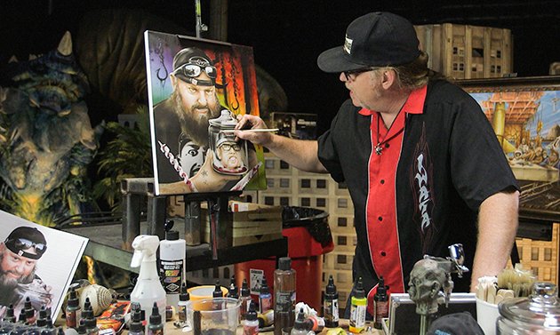 How to Airbrush a Horror Painting: Creating Reflections