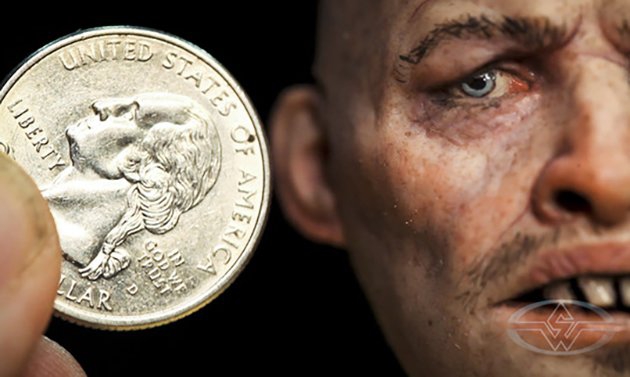 How to Create Miniature Heads: Painting Facial Hair