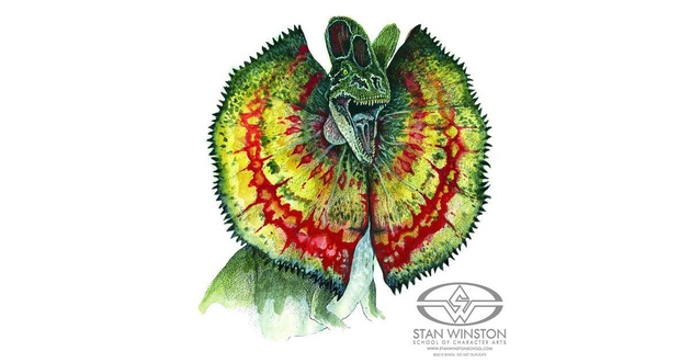 JURASSIC PARK's Spitter - Building the animatronic Dilophosaurus dinosaur puppet