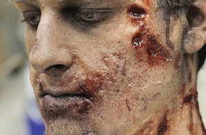 Zombie Makeup: 3D Prosthetic Transfer Application