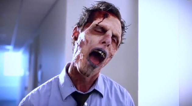 Zombie Attack - Zombies Run Amok at YouTube Space LA in Third String Kicker's Comedy Short