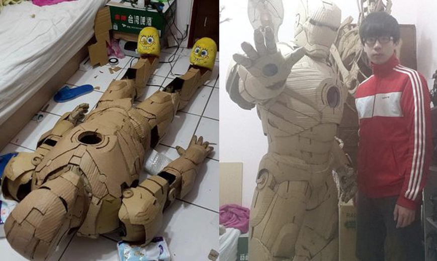 Details 191+ cardboard iron man suit