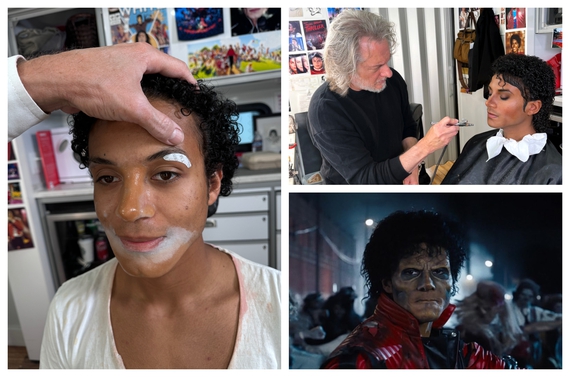 Behind the Makeup of Michael: Transforming Jaafar Jackson Into Michael Jackson
