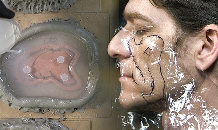 How to Create Silicone Transfer Makeups: Plastic Wrap "Life-Casting"