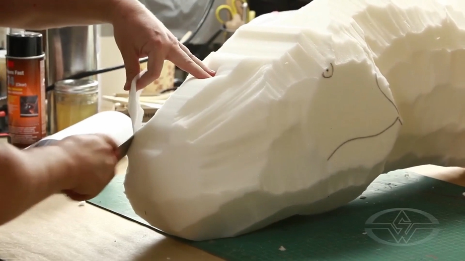 How to Make a Dinosaur: Sculpting Foam