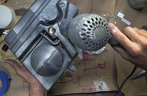 How To Make A Sci-Fi Helmet Part 3 - Construction, Greebling, Painting & Finishing
