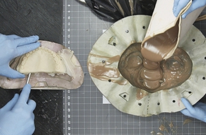 Lab Work for Animatronic Characters Part 2: Running a Silicone Skin & Casting Teeth