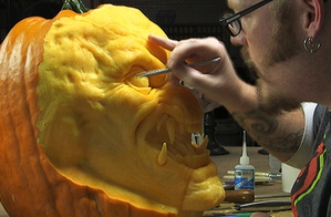 3D Pumpkin Carving - How to Carve a Pumpkin from the Outside In