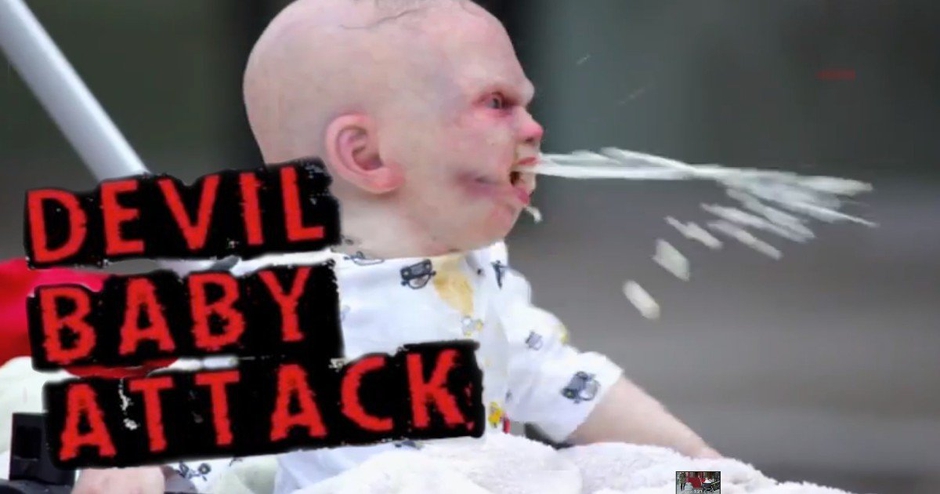 Devil Baby' terrifies New Yorkers - A practical joke with Practical Effects  | Stan Winston School of Character Arts