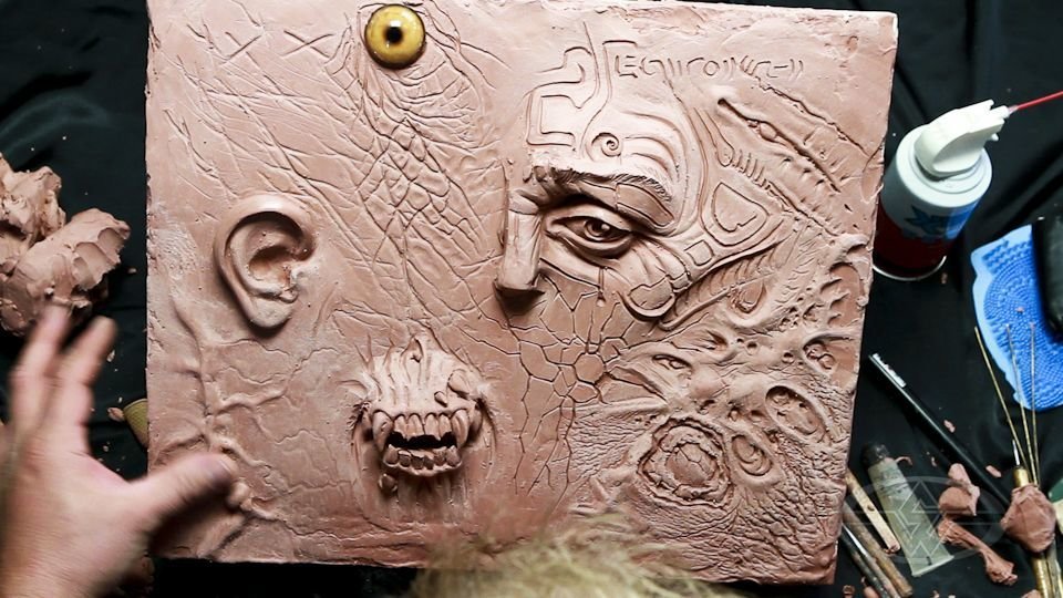 Carving Texture and Imagery onto Clay