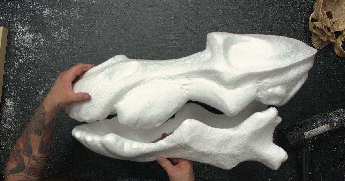 Styrofoam Prop Making Part 1 Designing, Carving & Texturing Stan